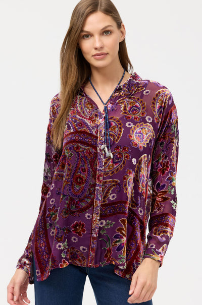Johnny Was - The Slim Audrey Collared Shirt in Domitila