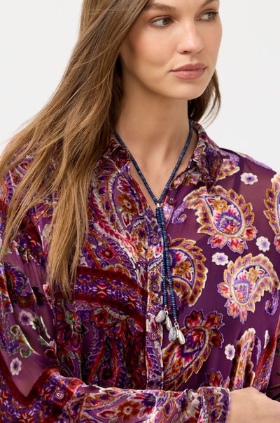 Johnny Was - The Slim Audrey Collared Shirt in Domitila