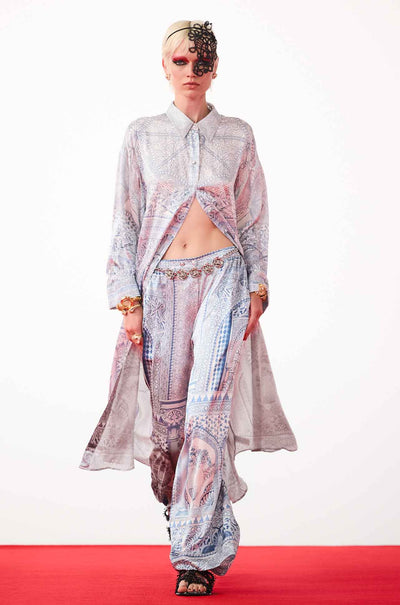 Camilla - The Hum Of The Alhambra Shirt Dress w Back Button Detail