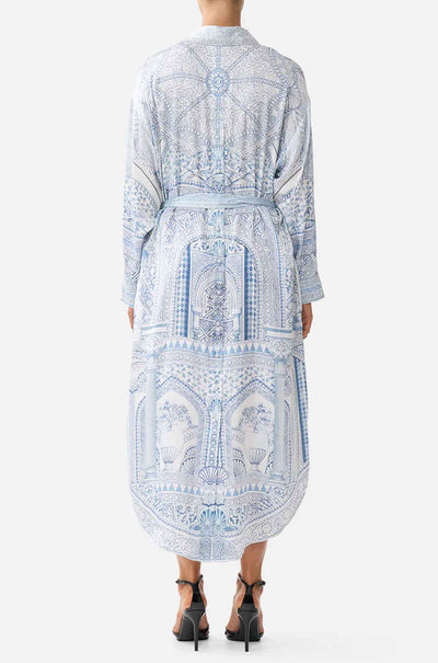 Camilla - The Hum Of The Alhambra Shirt Dress w Back Button Detail