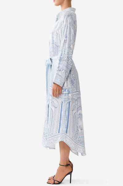 Camilla - The Hum Of The Alhambra Shirt Dress w Back Button Detail