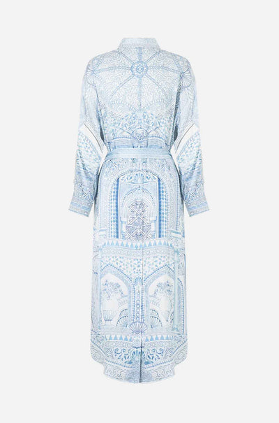 Camilla - The Hum Of The Alhambra Shirt Dress w Back Button Detail