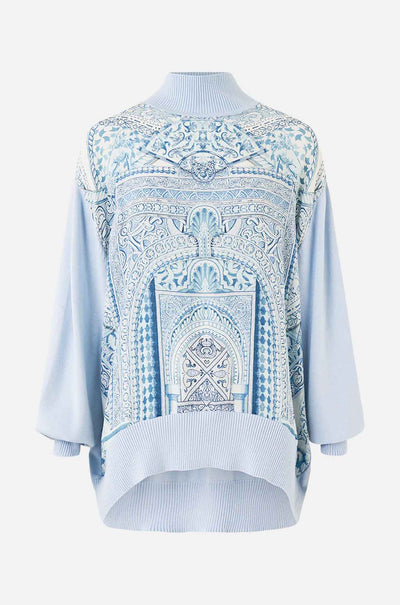 Camilla - The Hum Of The Alhambra Silk Front Turtle Neck Knit