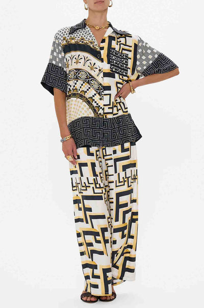 Camilla - Temples Of Dendara Oversized Shirt with Pocket