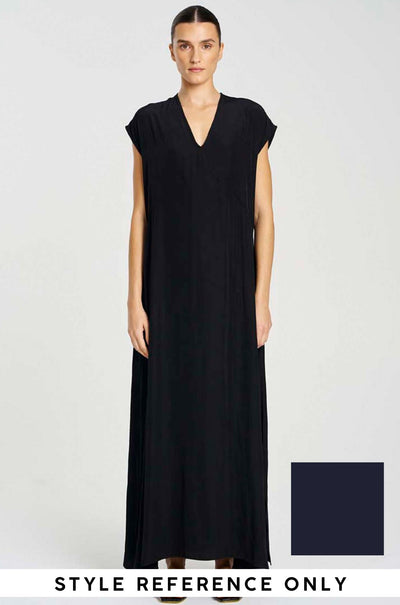 Mela Purdie - Maxi Slice Dress in Navy