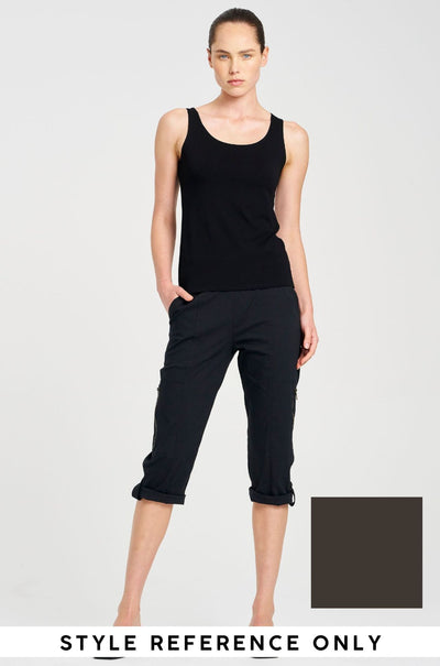 Mela Purdie - Cropped Zip Cargo in Hide