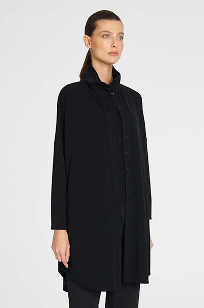 Mela Purdie - Tab Funnel Jacket in Powder Knit