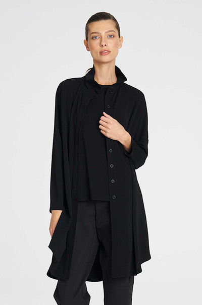 Mela Purdie - Tab Funnel Jacket in Powder Knit