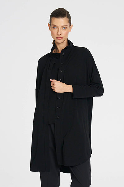 Mela Purdie - Tab Funnel Jacket in Powder Knit