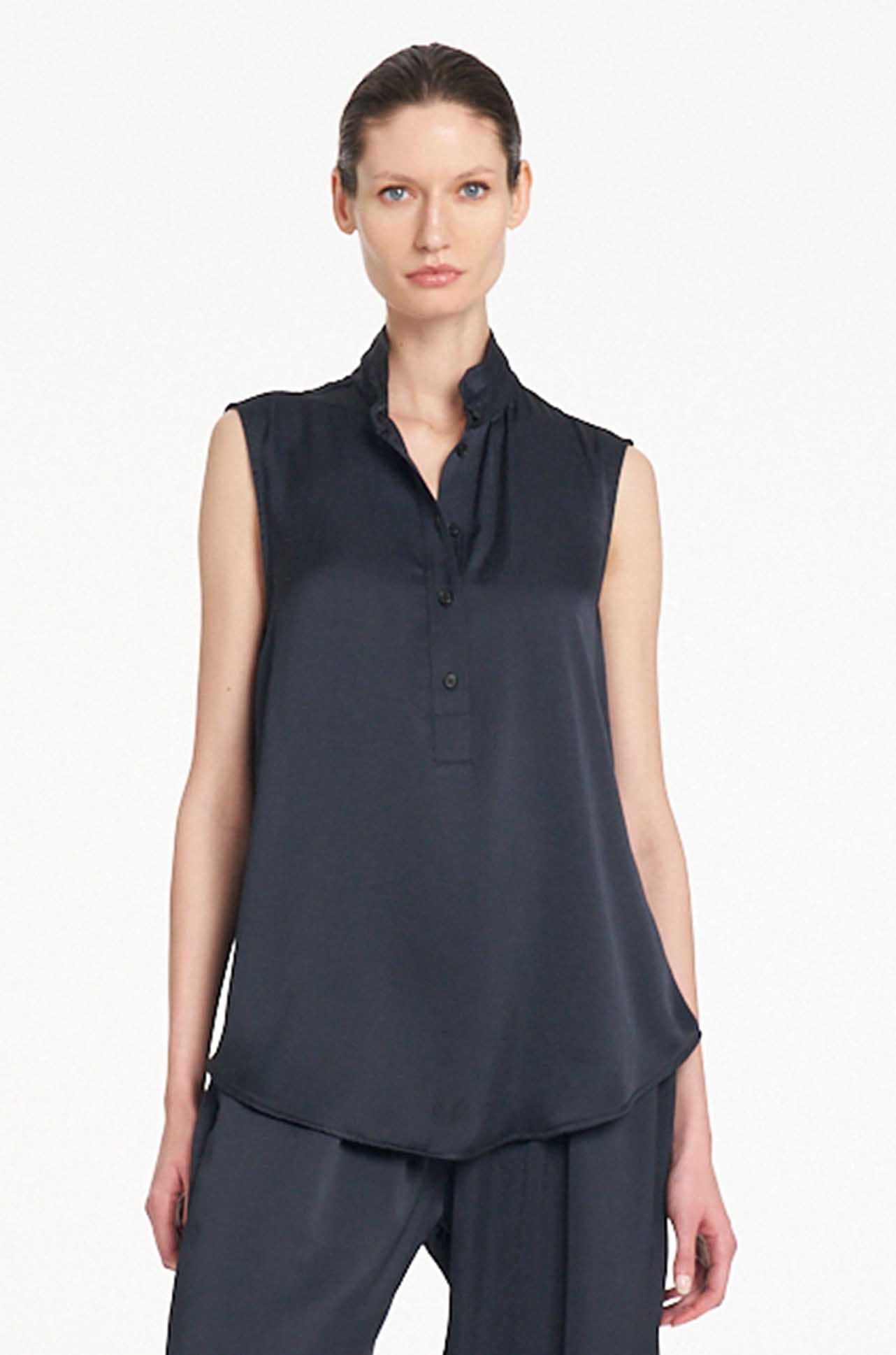 Mela Purdie - Tab Slide Tank in Mirror Satin