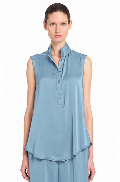 Mela Purdie - Tab Slide Tank in Mirror Satin