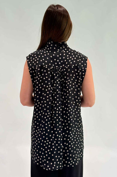 Mela Purdie - Tab Slide Tank in Scattered Spot Silk print