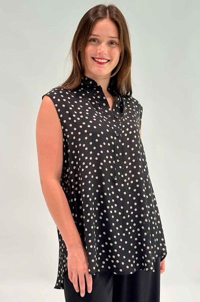 Mela Purdie - Tab Slide Tank in Scattered Spot Silk print