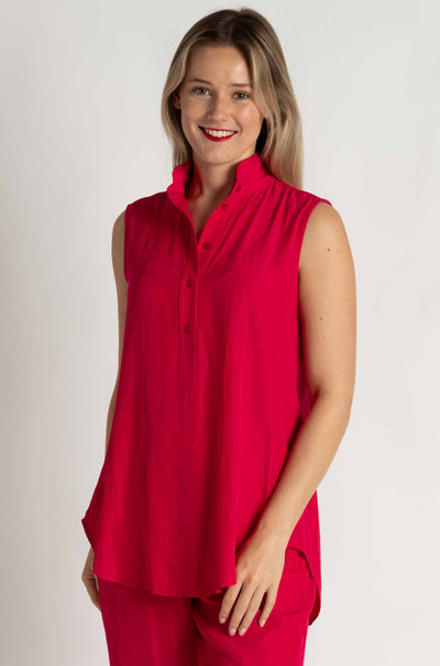 Mela Purdie - Tab Slide Tank in Strawberry