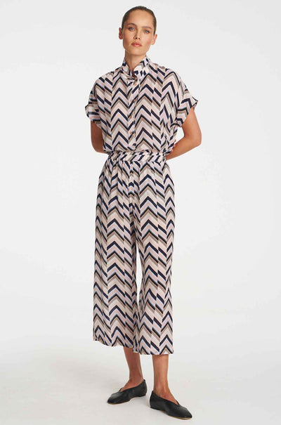 Mela Purdie - Pace Pant in Pleat Print Silk