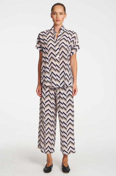 Mela Purdie - Pace Pant in Pleat Print Silk