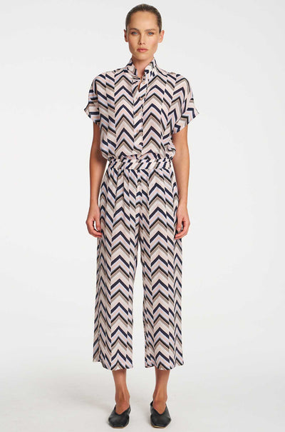 Mela Purdie - Pace Pant in Pleat Print Silk