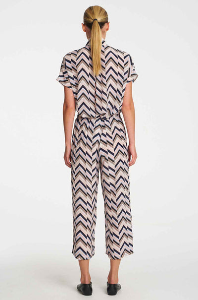 Mela Purdie - Tab Stand Shell in Pleat Print Silk