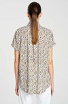Mela Purdie - Tab Stand Shell in Pendant Print Charmeuse