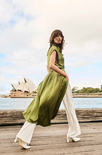 Signature Mela Purdie - Tabbard Dress in Charmeuse