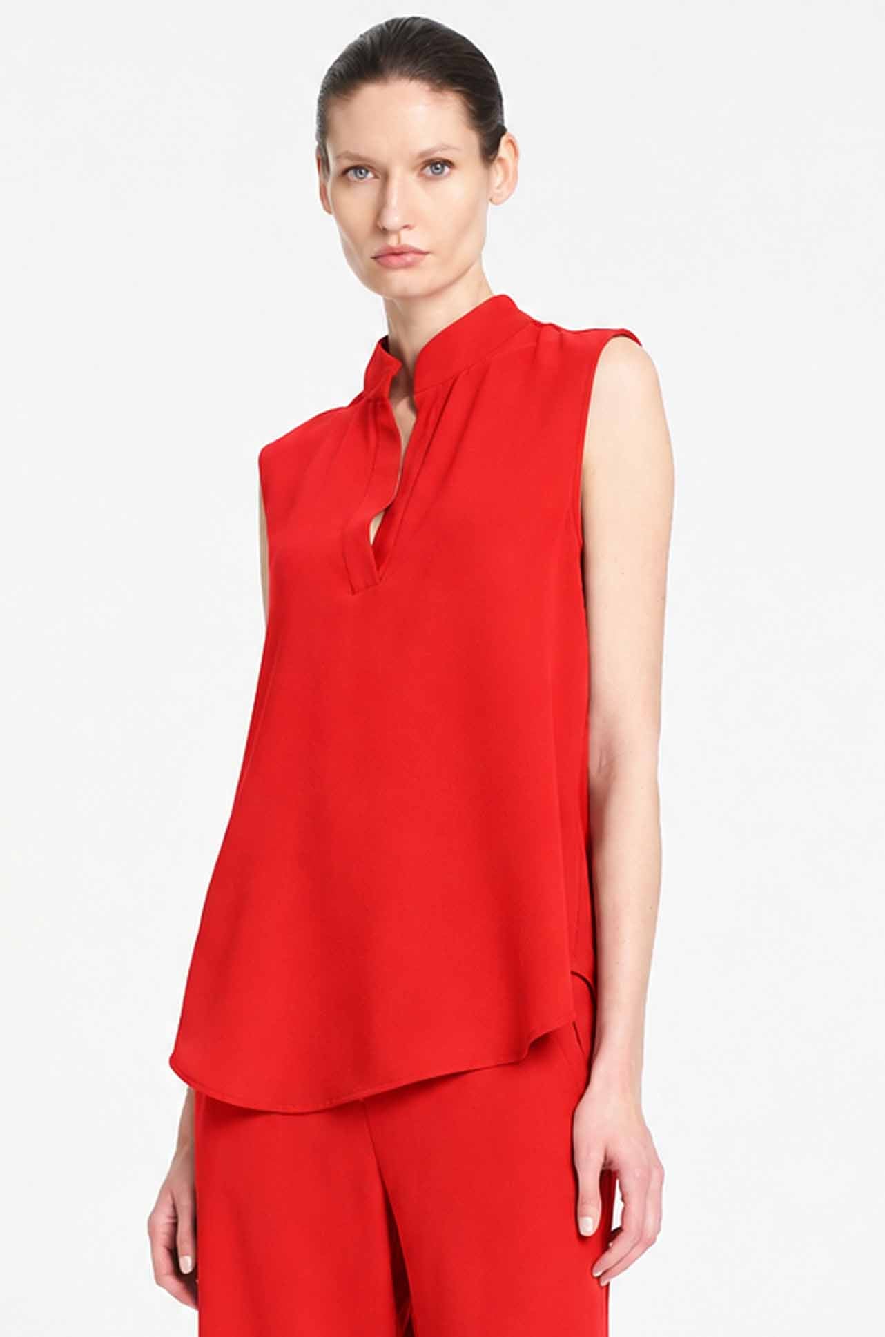 Mela Purdie - Tabbard Tank in Suit Weave