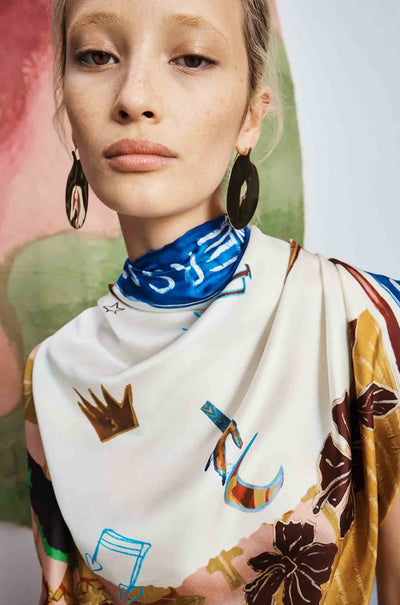 Alèmais - Tangible Love Silk Scarf