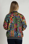Johnny Was - Tasha Reversible Bomber Jacket in Brush Painted Scarf Print