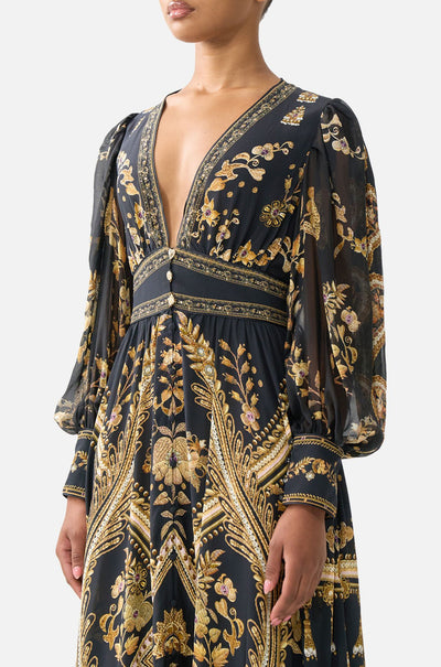 Camilla - Taurus Rising Long Button Front Dress