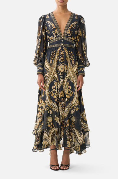 Camilla - Taurus Rising Long Button Front Dress