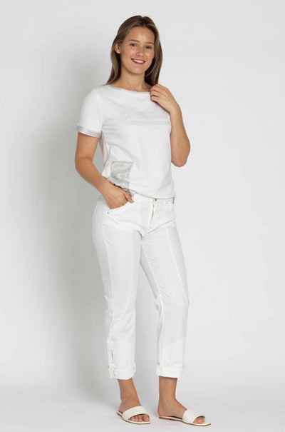 Elisa Cavaletti - Cropped Cuff Pant