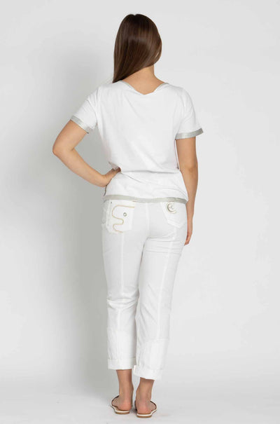 Elisa Cavaletti - Cropped Cuff Pant