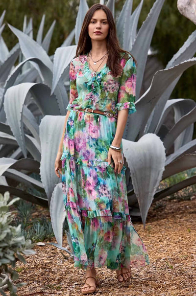 Johnny Was - Lorelei Ruffle Button Up Shirt