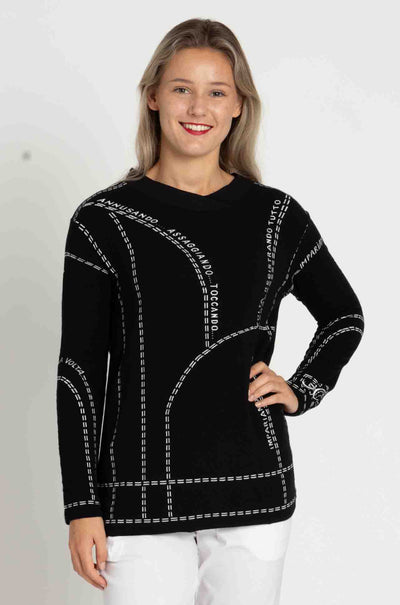 Elisa Cavaletti - Text & Dash Knit Pullover