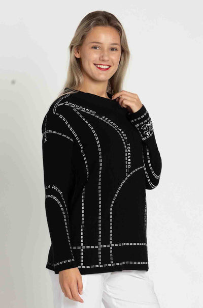 Elisa Cavaletti - Text & Dash Knit Pullover