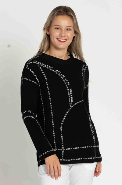 Elisa Cavaletti - Text & Dash Knit Pullover