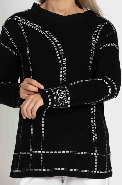 Elisa Cavaletti - Text & Dash Knit Pullover