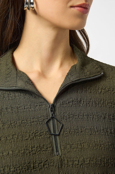 Joseph Ribkoff - Textured Knit A Line Tunic in Avocado