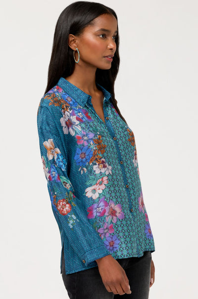 Johnny Was - Luisa Shirt in Dewflower