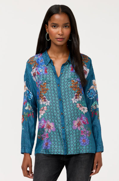 Johnny Was - Luisa Shirt in Dewflower