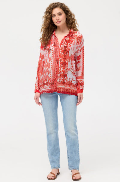 Johnny Was - The Audrey Button Up Shirt in Diantha