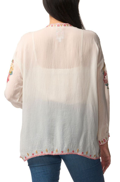 Johnny Was - The Audrey Mandarin Collar Shirt in Madeline
