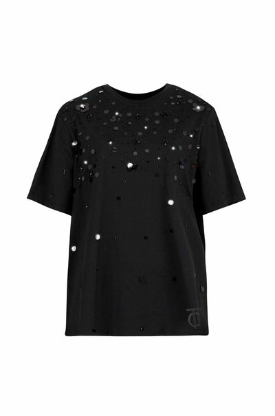 Trelise Cooper - Cottons Up The Glimmer End T-Shirt in Black
