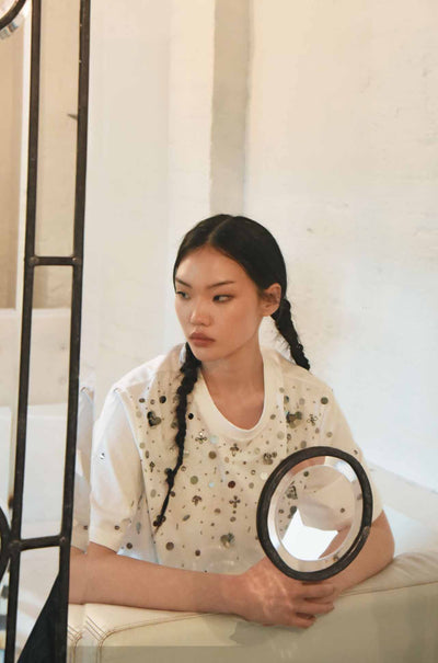 Trelise Cooper - Cottons Up The Glimmer End T-Shirt in White