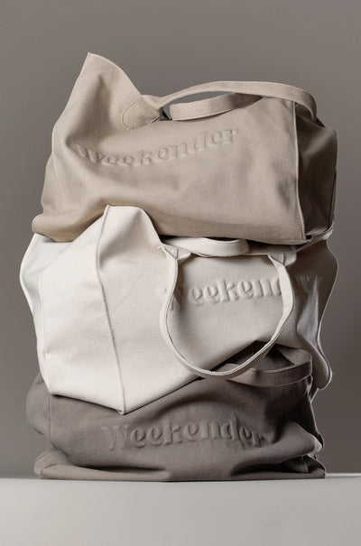The Cool Hunter Market Bags - The Weekender Bag in Stone