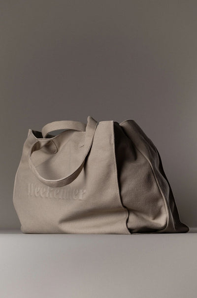 The Cool Hunter Market Bags - The Weekender Bag in Stone