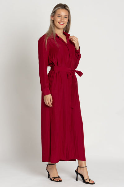 Mela Purdie - Tie Shirt Dress in Chilli