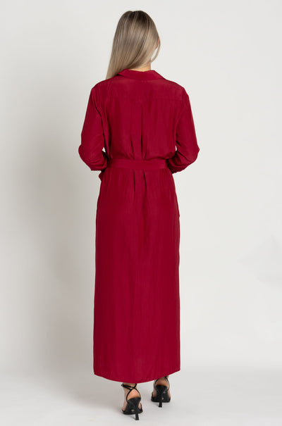 Mela Purdie - Tie Shirt Dress in Chilli