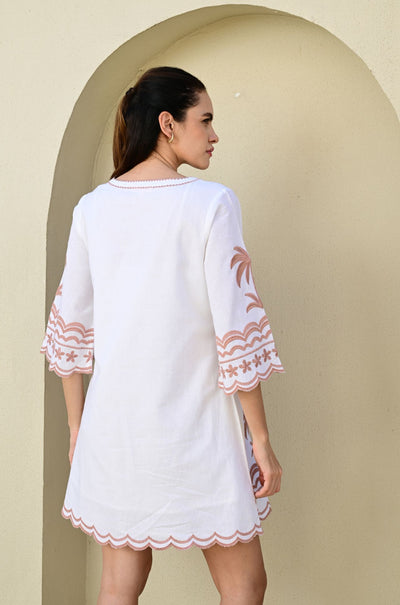 Azure and Indigo - Tiki Tropics Shift Dress