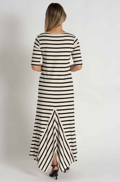 Mela Purdie - Trapeze Dress in Trunk Stripe Knit