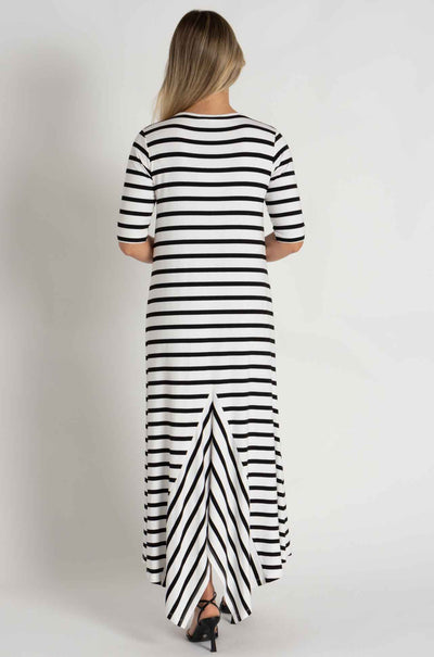 Mela Purdie - Trapeze Dress in Trunk Stripe Knit